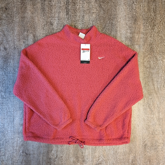 Nike Jackets & Blazers - Nike Women's Therma-Fit fleece pullover - large NWT